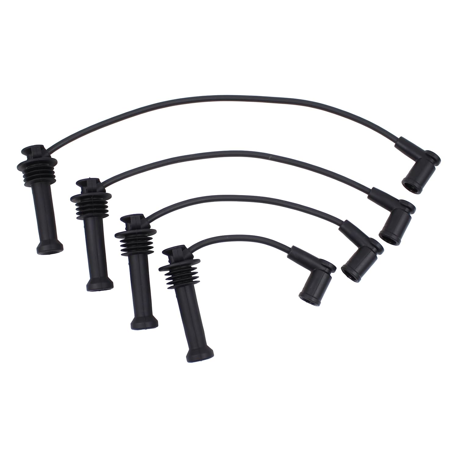 Ignition Coil and Spark Plug Wires Set for Ford Fiesta 1.6 2011-2019