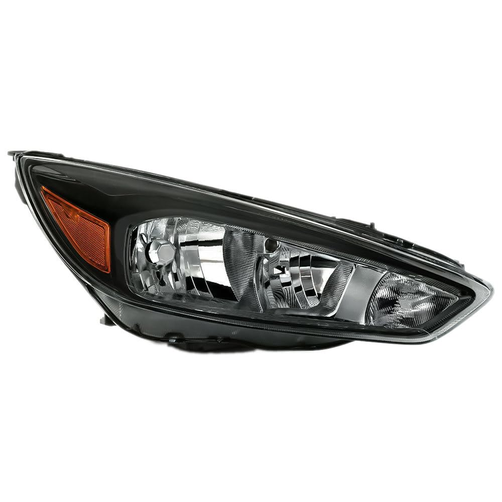 Headlights Assembly Compatible With 2015-2018 Ford Focus Halogen Headlamp