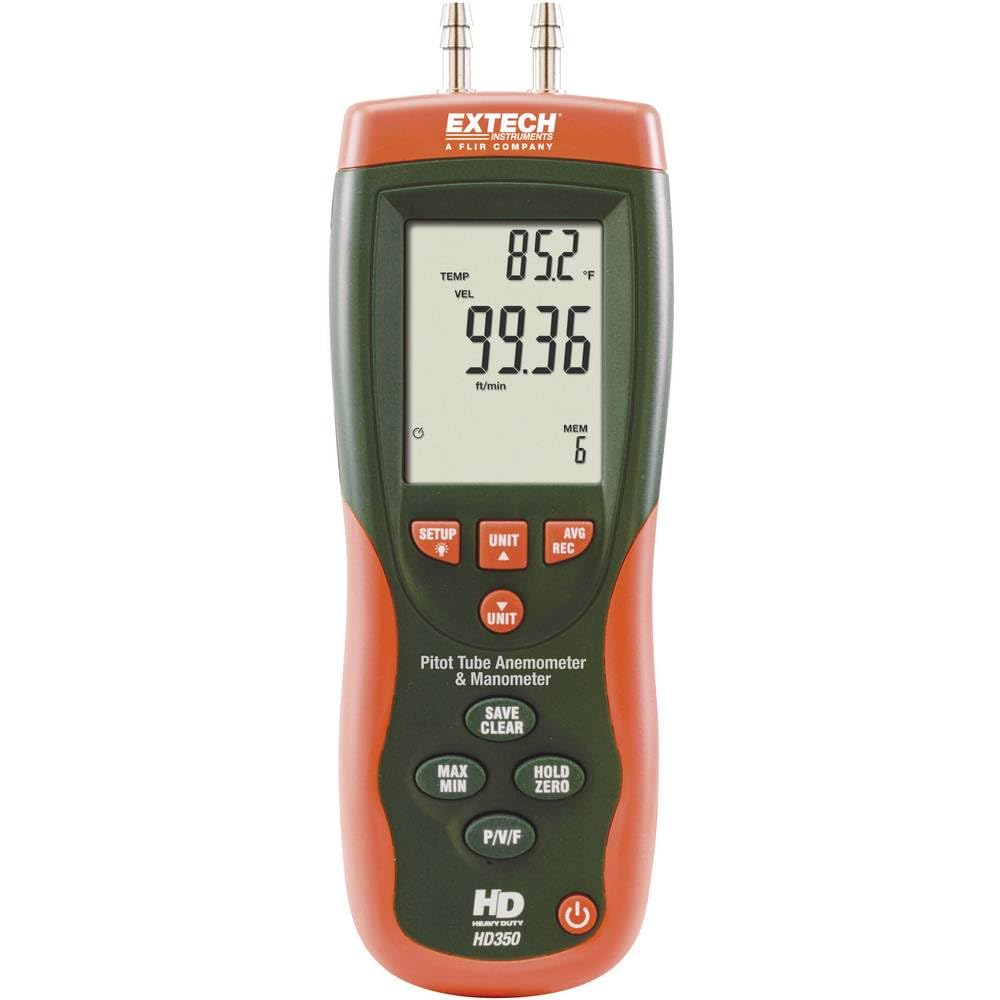 Extech HD350 Pitot Tube Anemometer and Differential Manometer