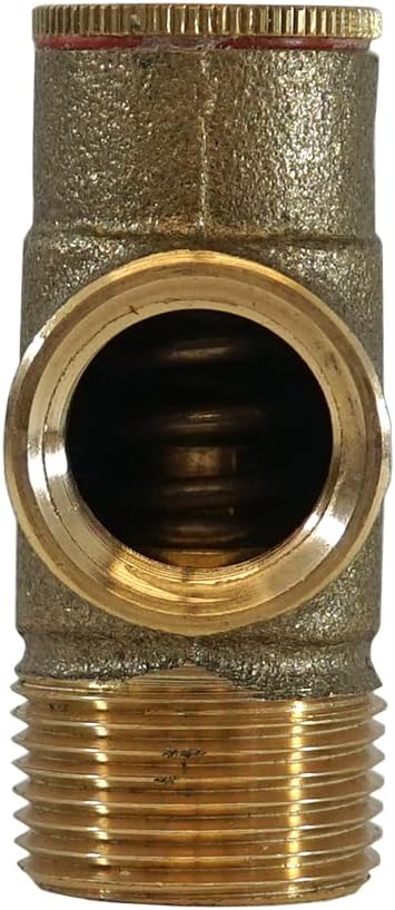 Merrill MFG PRVNL75100 3/4" Lead-Free Brass Pressure Relief Valve, 100 PSI Cold Water Safety Valve for Well Tank, Pump & Plumbing Systems, 3/4" NPT No-Lead Water System Protection Valve