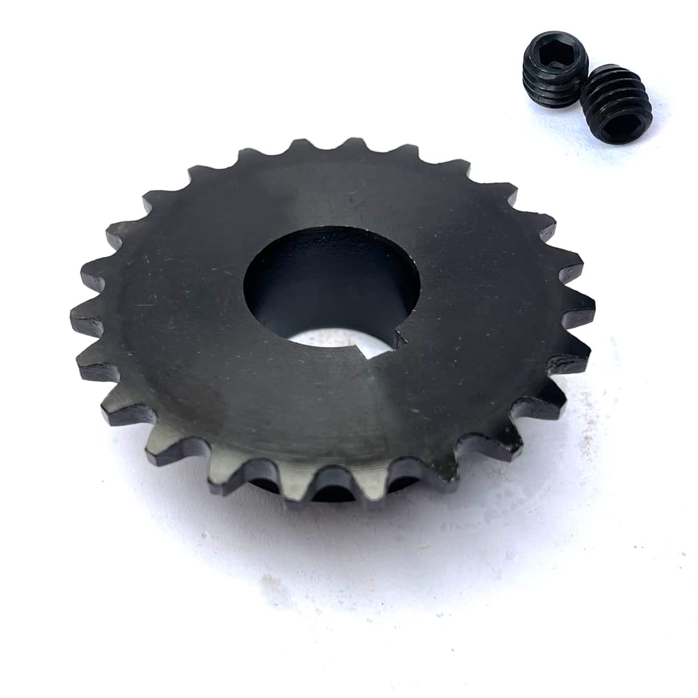 #35 Roller Chain Sprocket B Type 1" Bore Rust Prevention Hardened 24 Tooth