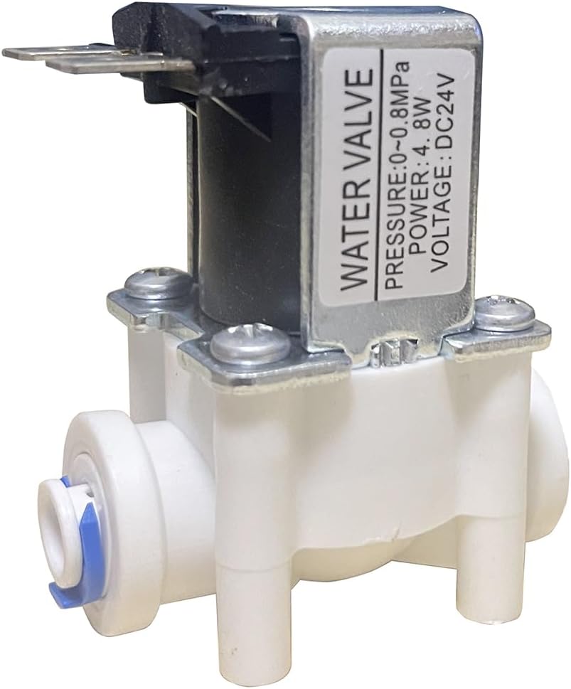 1/4" DC 24V Solenoid Valve N/C Normally Closed Water Inlet Flow Switch