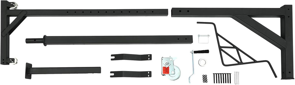 Hitch Mounted Deer Hoist, 600lbs Capacity Deer Hoist Height Adjustable Hanging Game Hoists Game Hoists Complete Kit