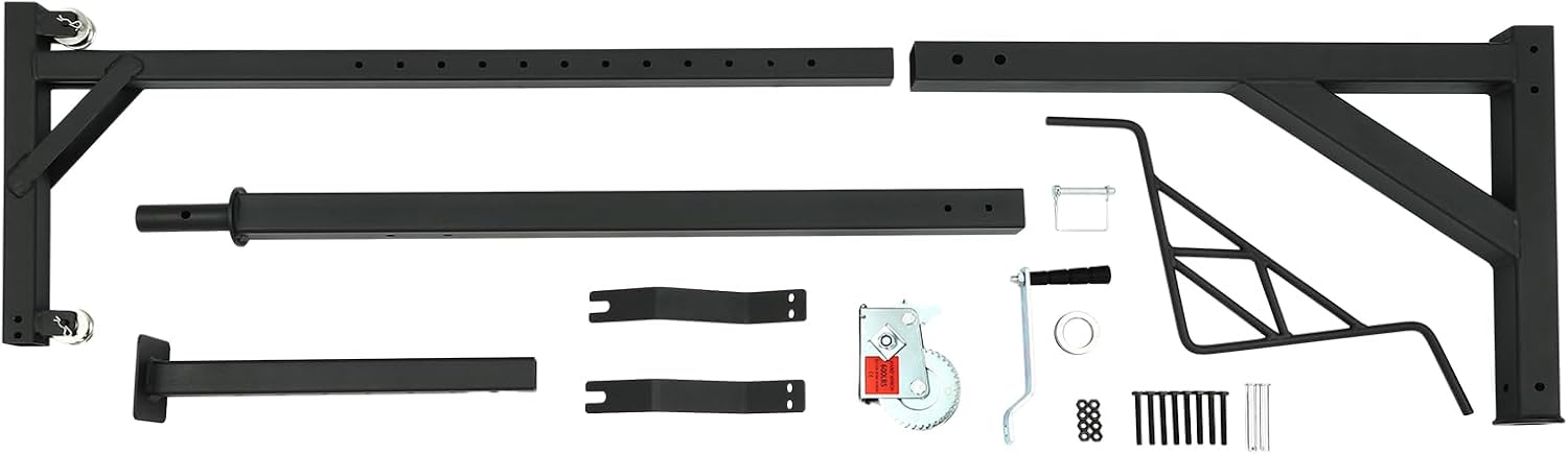 Hitch Mounted Deer Hoist, 600lbs Capacity Deer Hoist Height Adjustable Hanging Game Hoists Game Hoists Complete Kit