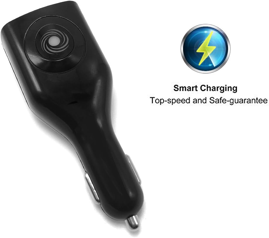 USB Car Charger,NDLBS 2-in-1 Portable Dual USB Car and wall Charger with Foldable Plug Home for iPhone X XR XS MAX 7