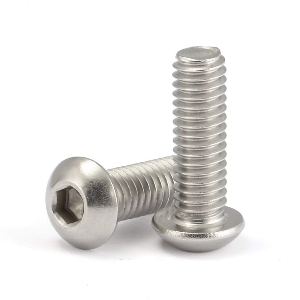 1/4-20 x 1/2" Button Head Socket Cap Screws, 50 PCS