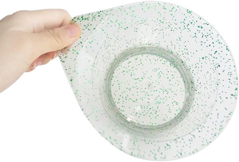 3 Pieces Hair Color Bowl Glitter Hair Dye Bowl Hair Color Mixing Bowl Plastic Color Mixing Tint Bowl Round Applicator