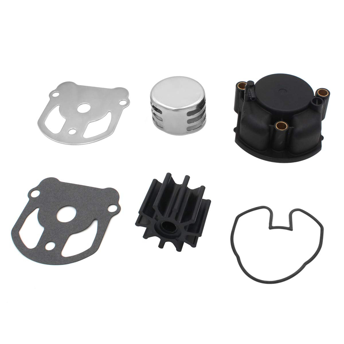 YiheoZux 0984461 Stern Drive Water Pump Impeller Kit for OMC Cobra 2.3L to 7.5L Marine Engines Cooling Unit with Housing 984461