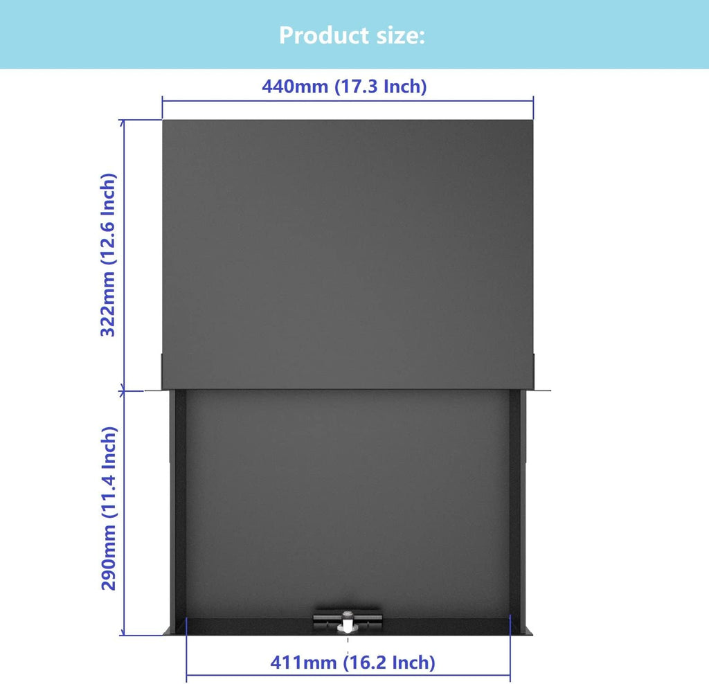2U Server Cabinet Case 19 Inch Rack Mount Lockable Drawer