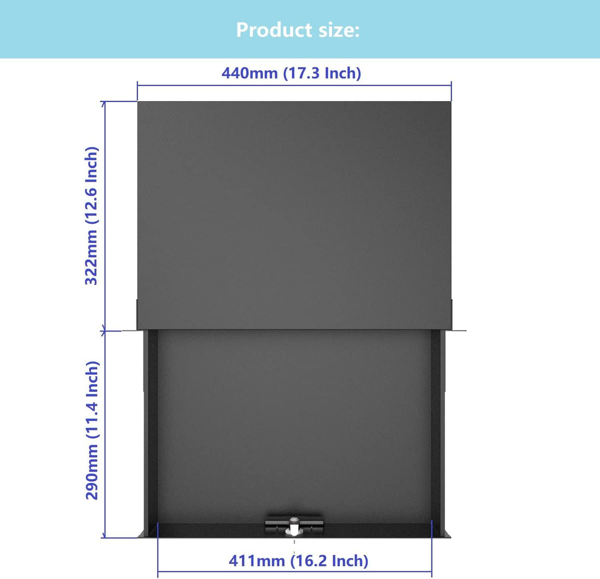 2U Server Cabinet Case 19 Inch Rack Mount Lockable Drawer