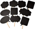 Photo Booth Props Kit,Writable Black Paper Card Board Photographing Props for Wedding Birthday Prom Party Favor(10pcs