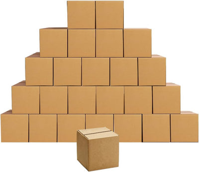 Shipping Boxes Small 4 x 4 x 4 inches Cardboard Boxes, 25 Pack