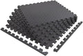 Diamond-Plate EVA Foam Gym Floor Tiles, Gray, 6-Pack