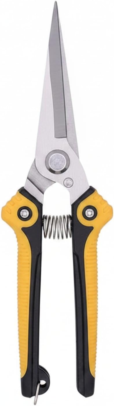 Stainless Steel Straight Tip Pruning Shears for Bonsai & Garden Trimming - Ergonomic Hand Tool (1 Pack)