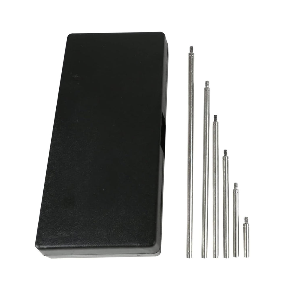 6pcs Dial Indicator Extension Stem Rod, 1",2",3",4",5",6" 4-48 UNF Thread