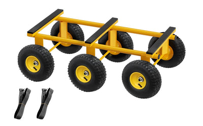 6 Wheel All Terrain Dolly, Furniture Dolly 1500 Lbs Capacity, 35" x 18"