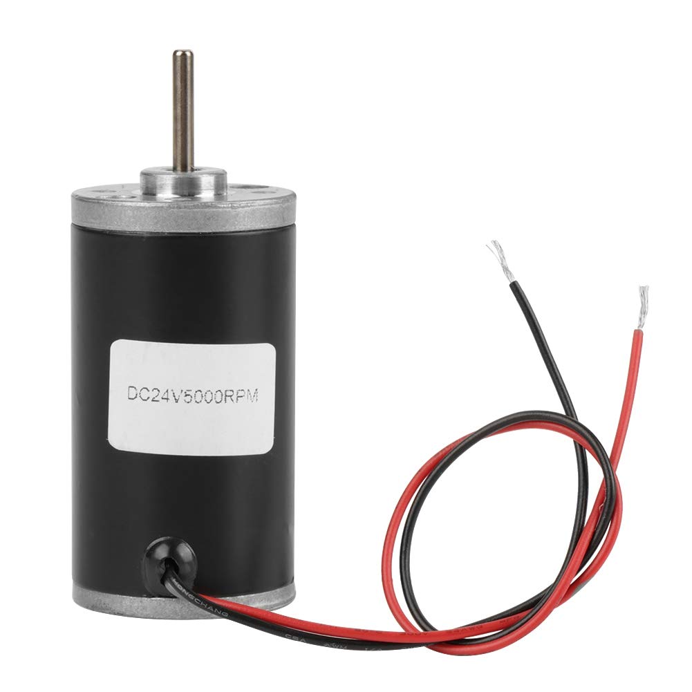 24V 5000RPM DC Motor, Metal Gear Pure Copper Coil