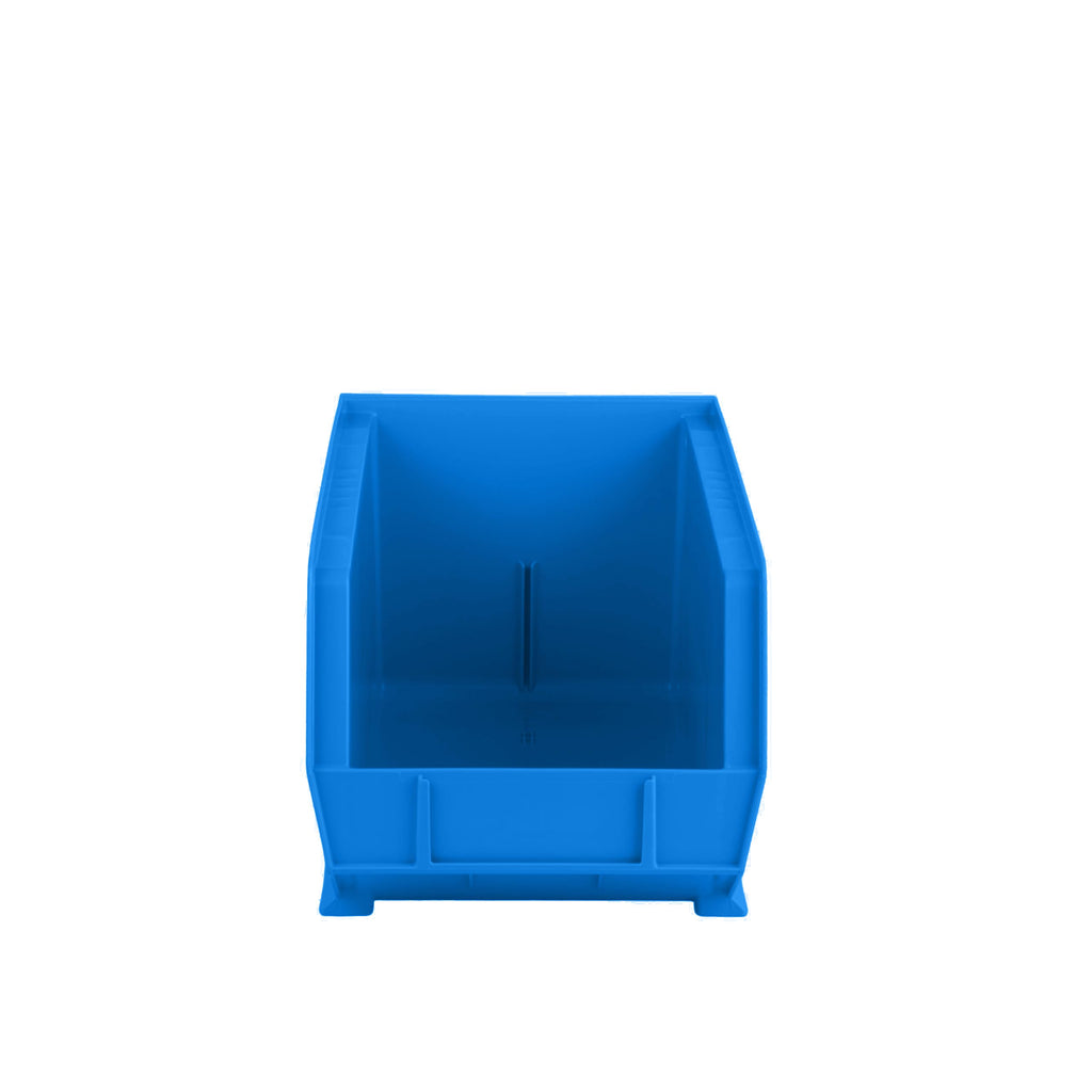 15" x 8" x 7" (12 Pack) Plastic Stackable Storage Bin, Hudson Blue