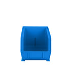 15" x 8" x 7" (12 Pack) Plastic Stackable Storage Bin, Hudson Blue
