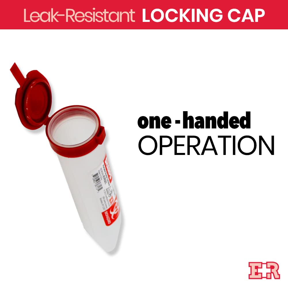 Porta Sharps Transportable Sharps Container with Locking Mechanism - 6 Count