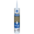 Advanced Silicone Caulk for Window & Door, Clear, 10 fl oz Cartridge, 1 Pack - 100% Waterproof Silicone Sealant, 5X