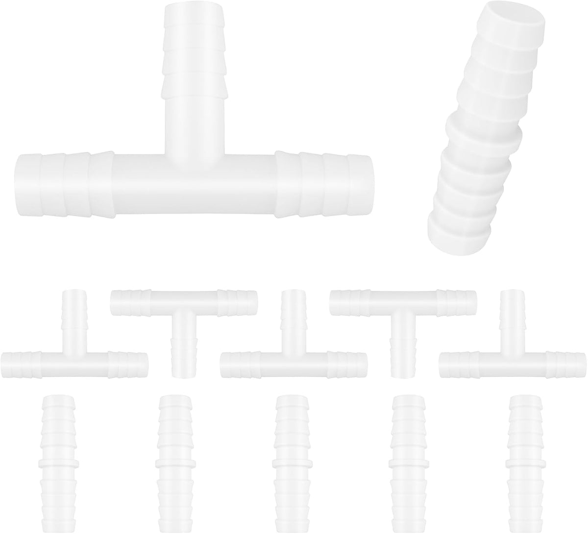 12Pcs 3/8" Plastic Hose Barb Fittings