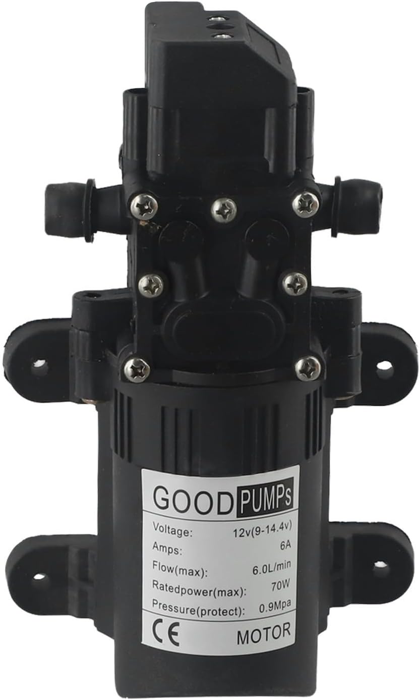 DC 12V Diaphragm Pump Adjustable Self Priming Sprayer Water Transfer Pump
