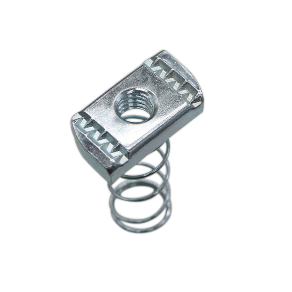 Abeicy 3/8-16 Strut Channel Nuts, 10 Pack Thickened Standard Spring Nut with Zinc Plated Use On Unistruts
