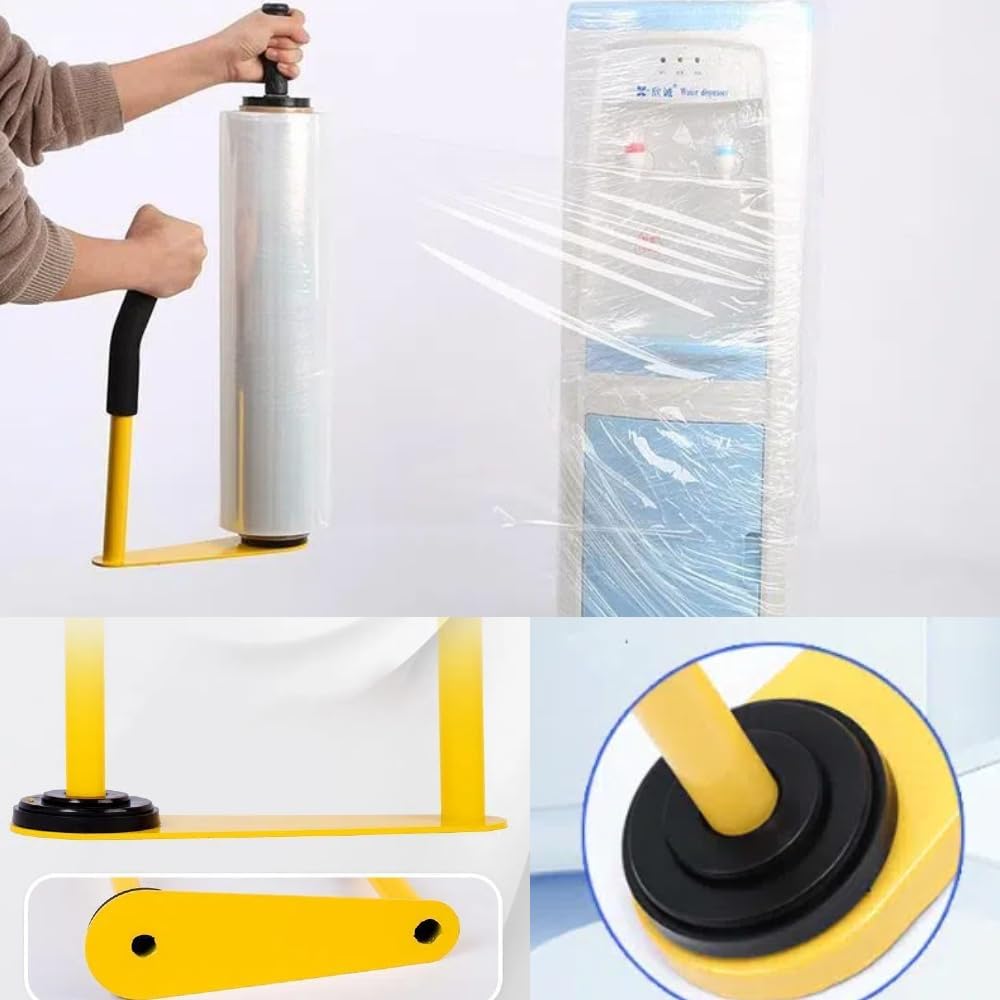 Stretch Film Dispensers Pallet Stretch Film Packing Machine with Film Cutter Shrink Wrap Dispenser Holder, Suit for