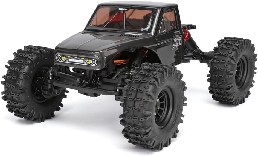 Ascent-18 APEX, 1/18 Scale Brushless Electric Rock Crawler, Carbon Fiber, 4WD RC Car for Adults with 2.4GHz Radio