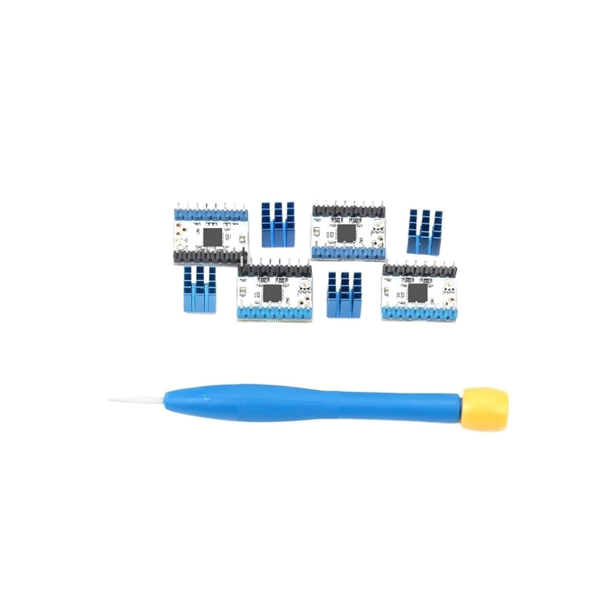 The latest version 5pcs for TMC2209 V4.0 Stepping Motor Driver Step sticks Mute Driver 256 Microsteps Current 2.8A Peak VS for TMC2208