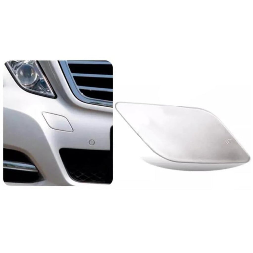 Front Bumper Tow Hook Eye Cover Cap for Mercedes Benz W212 E300 E350 E400 E500 (Iridium silver)