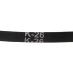 uxcell 2pcs K26 Rubber V Belt, K Section V-Belt 26" Outside Circumference x 0.315" Width x 0.236" Thick, Industrial Power Transmission Belt