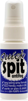 Jaws Quick Spit Anti-Fog Spray for Swim Goggles, Eye Glasses, Snorkel Mask, Scuba Divers, and Safety Eyewear, Made in
