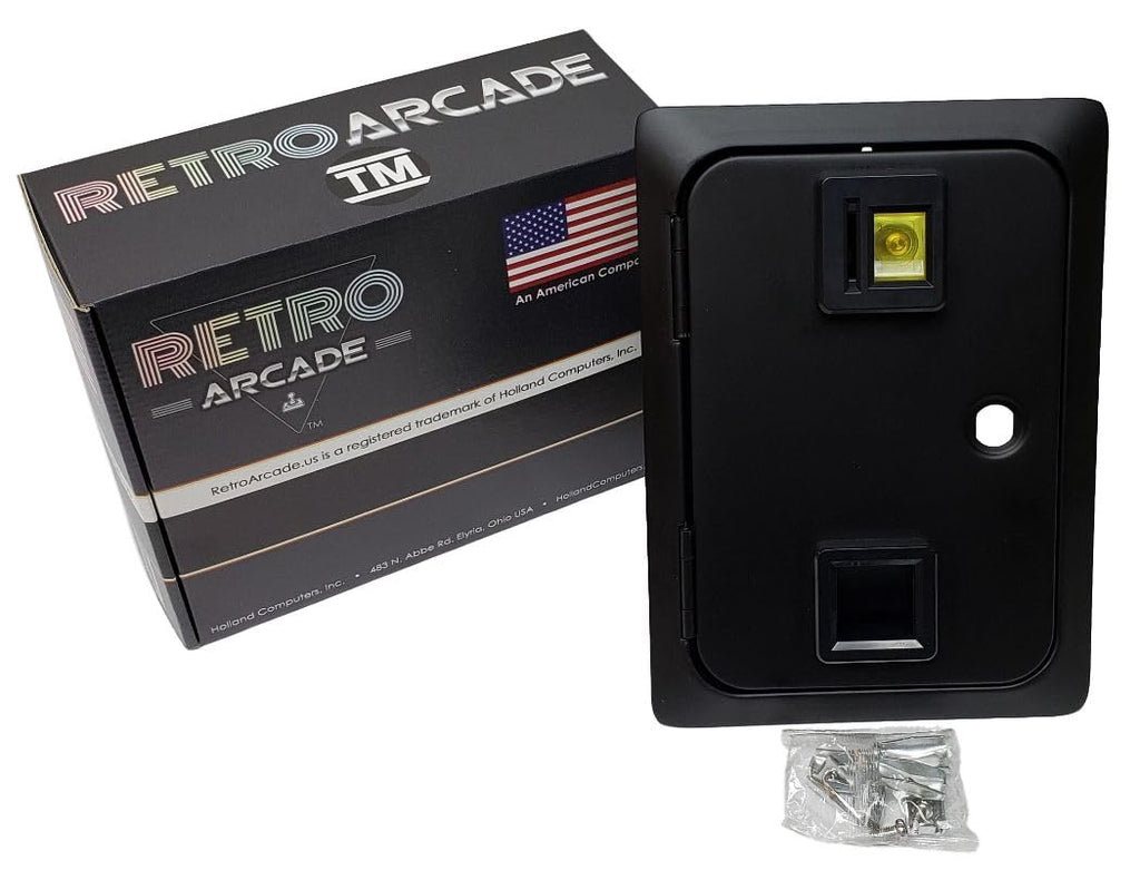 Arcade Game Single Entry Coin Door Blank, Coin mechs and Lock Sold Separately