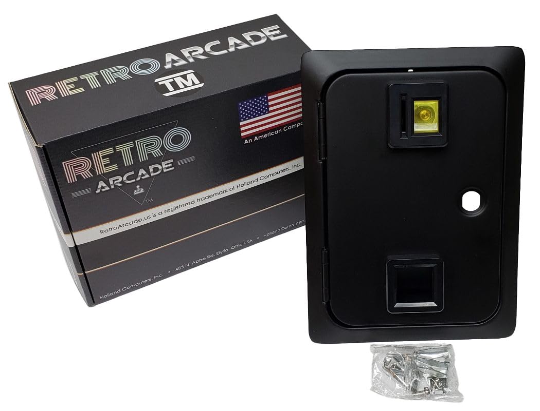 Arcade Game Single Entry Coin Door Blank, Coin mechs and Lock Sold Separately