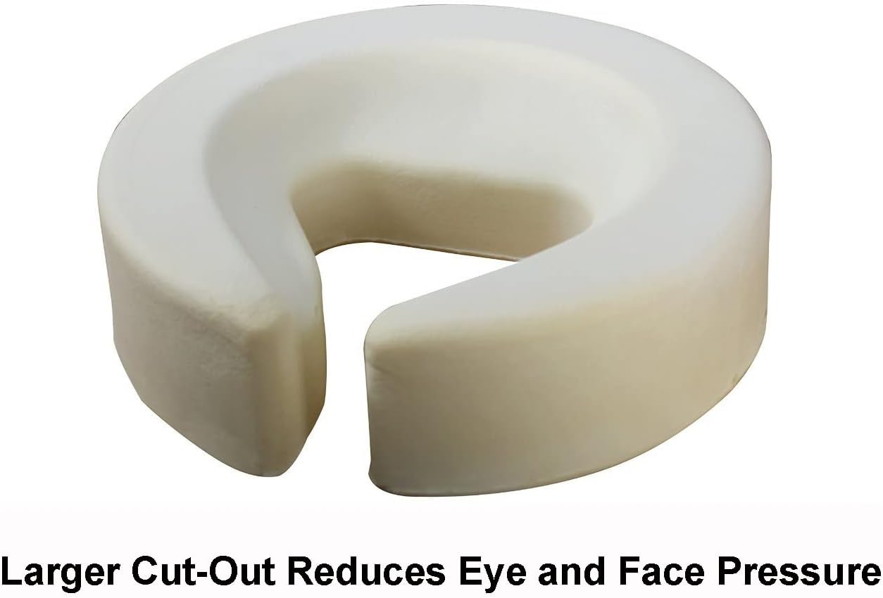 Universal Headrest Face Cushion Face Pillow for Massage Table and Massage Chair (Black)