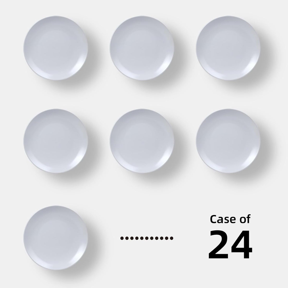 Stoneware Coupe Commercial Grade Dinnerware, Matte White, Plate 9", Case of 24