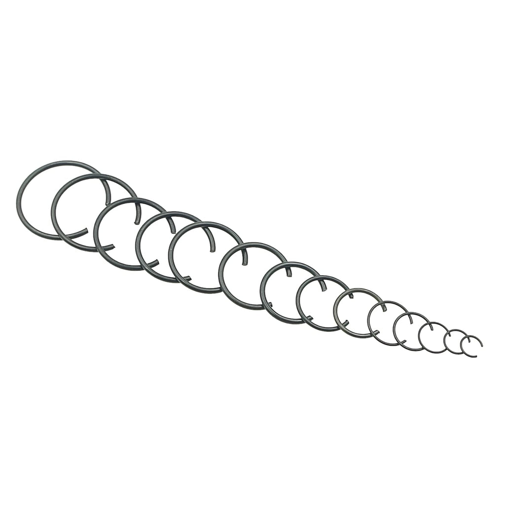 310PCS 14-Sizes 7–30mm Round Wire C-Clips Internal Snap Rings Kit