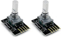DEVMO 2PCS KY-040 Rotary Encoder Module Brick Sensor Development Board Compatible with Ar-duino Raspberry Pi SMT32 Development Board