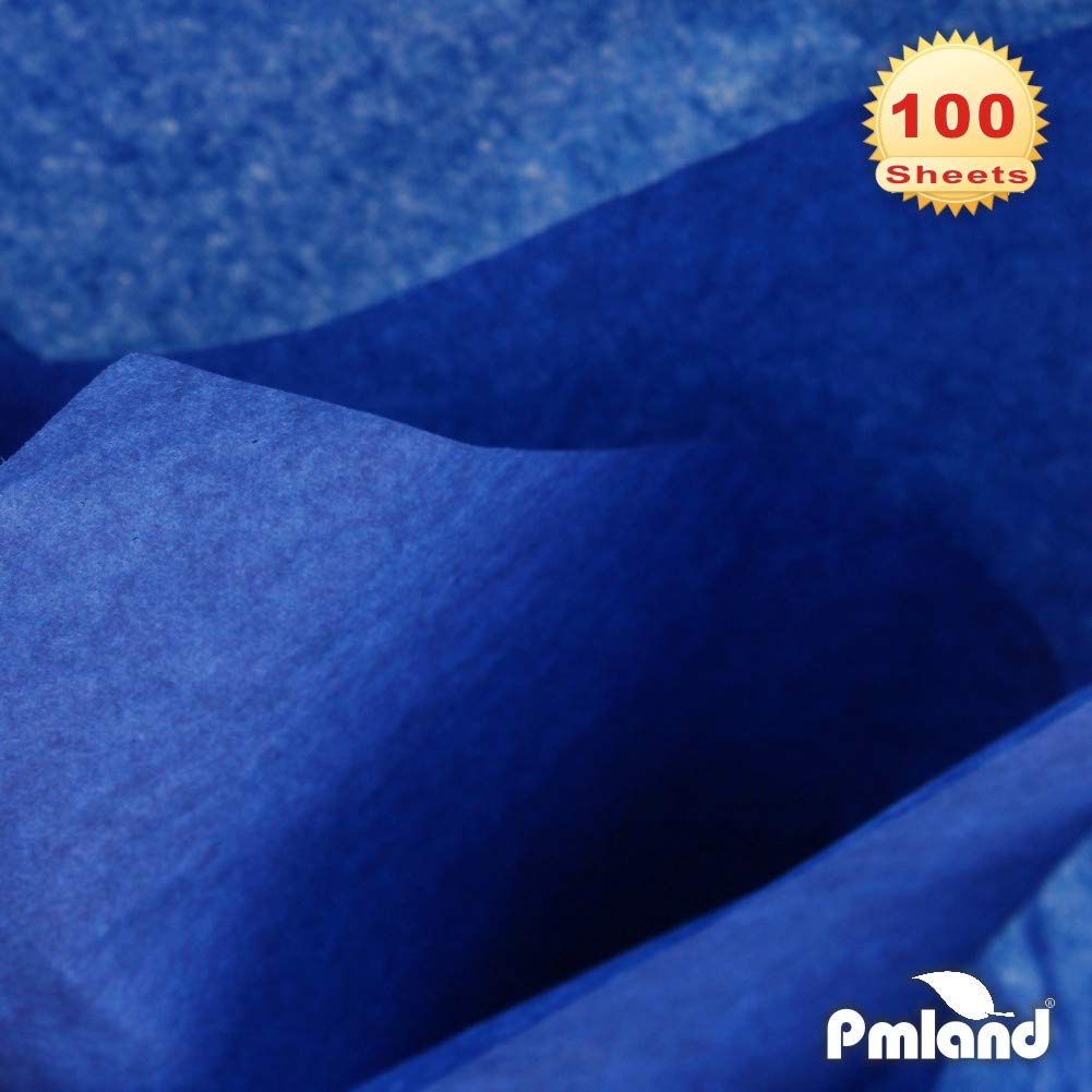 Royal Blue Tissue Paper, 100 Sheets 20x15 Inches, Gift Wrap & Crafts