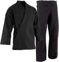 Professional Kimono - Heavyweight Karate Canvas Uniform - 100% Advanced Cotton Karate Gi 12 oz Adult and Kids Black