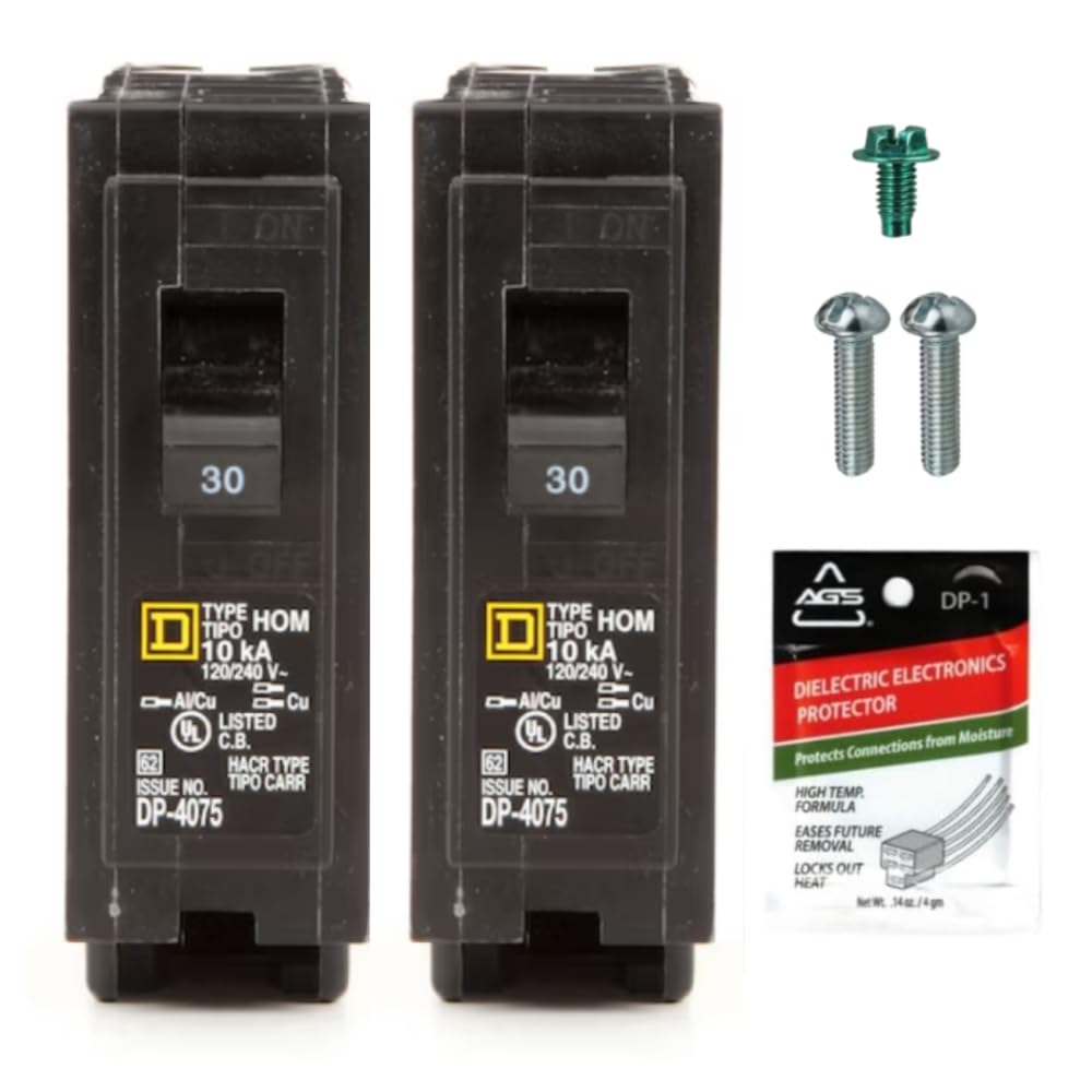 Genuine Square D HOM130 30 Amp Single Pole Circuit Breaker Kit