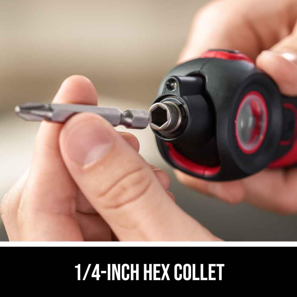 Twist 2.0 Rechargeable 4V Screwdriver with Pivoting Head, Torque Setting, USB-C Charging Cable & 2PC Bit Set-SD5619-01