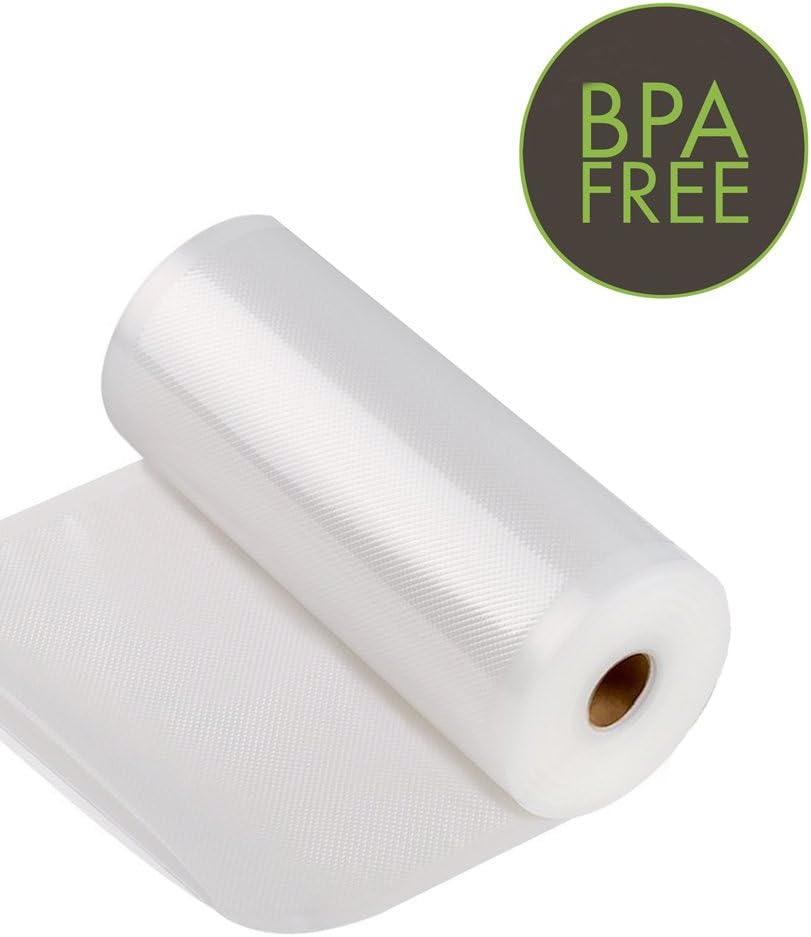 Vacuum Sealer Bags - 2 Pack 11" x 50' Commercial Grade Sealer Saver Rolls for Foodsaver and Sous Vide (Total 100 feet)