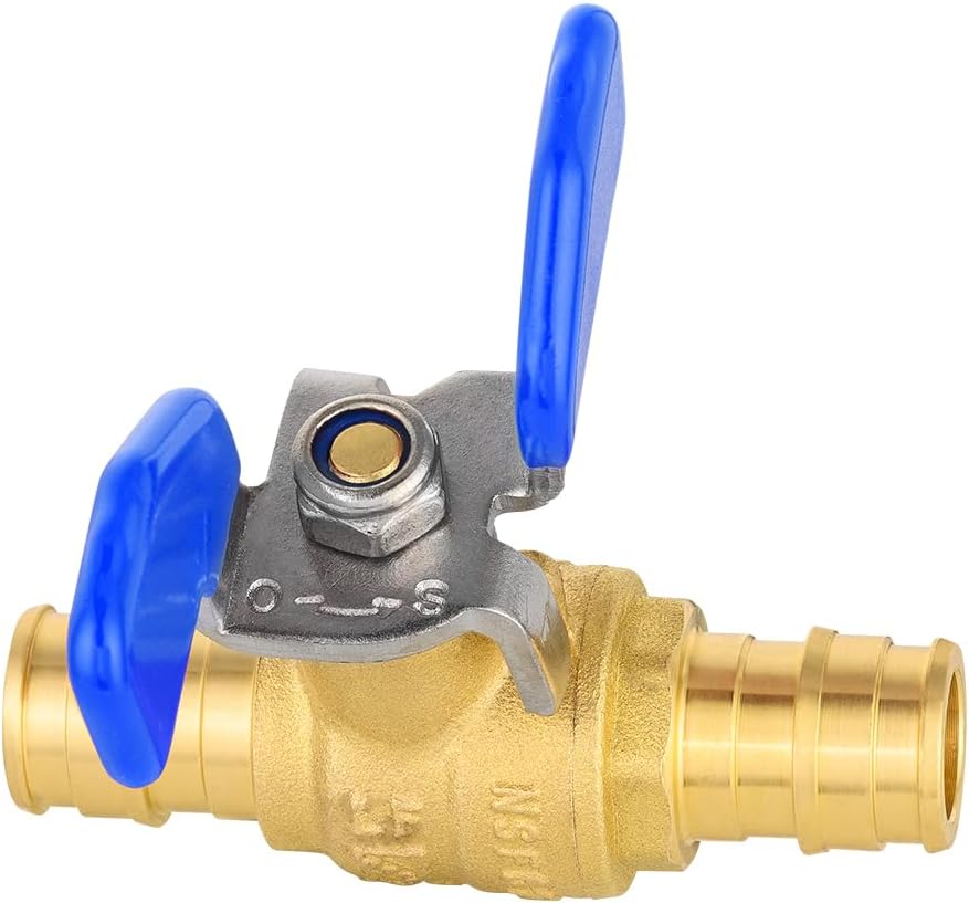 2Pcs EFIELD 1/2"Pex-A Expansion Ball Valve With Butterfly Level(VALVE331-2)