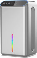 Dehumidifiers (85 OZ Water Tank, 800 sq.ft) with Drain Hose, 3 Gear Timer, Sleep Mode, Auto Shut Off, Quiet Small