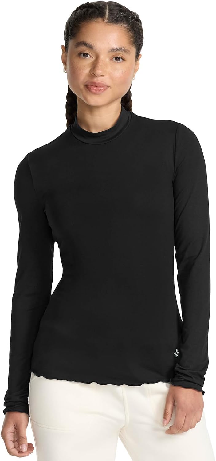 Layers Underscrub Long Sleeve Women Top Mock Neck