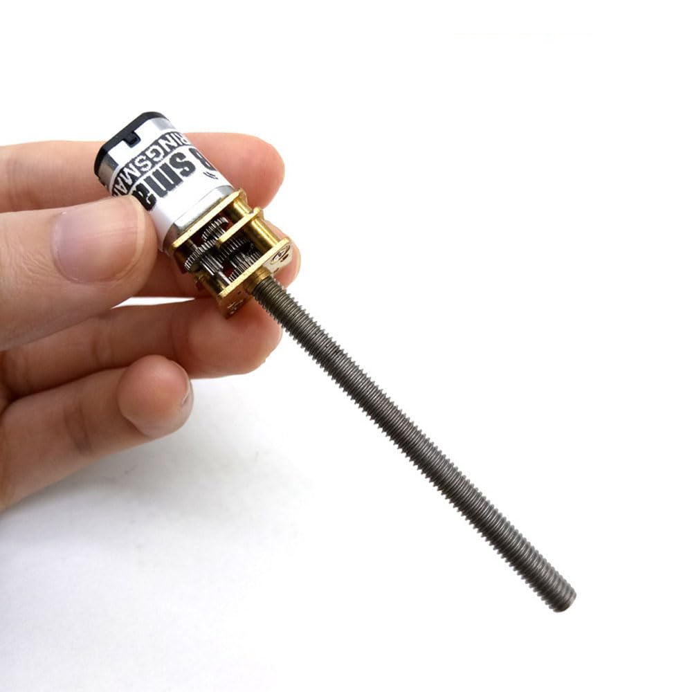 BRINGSMART Threaded Shaft M4 55mm DC Gear Motor 3V 6V 12V N20 Mini Reducer