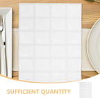 White Self Absorbing Flat Ice Packs for Shipping Food, 10 Sheets